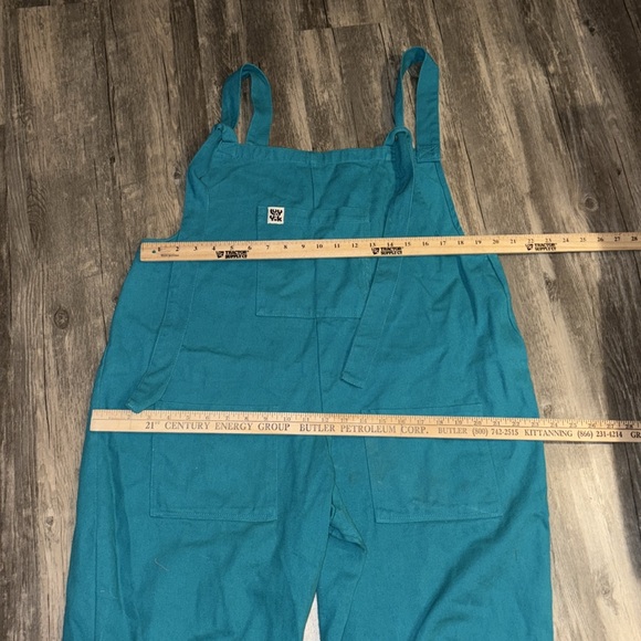 Lucy & Yak rare teal dungarees overalls - size 30 organic cotton - Picture 6 of 12